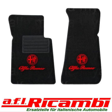 Fußmattensatz mit Emblem Alfa Spider 105/115 Bj. 1986 - 1993