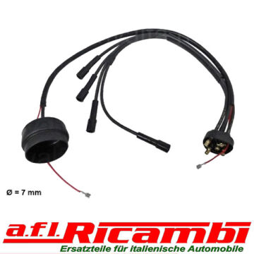 Zündkabelsatz schwarz 7 mm Premiumqualität Alfa Spider,GT Bertone,Giulia 105/115