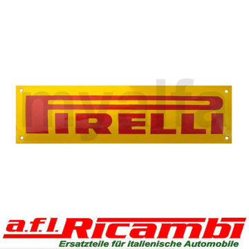 Emailleschild Pirelli 400 x 115 mm