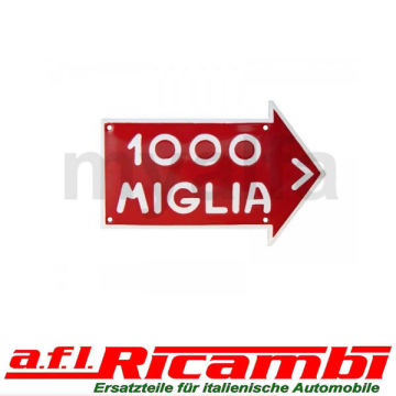 Emailleschild Mille Miglia 150 x 95 mm