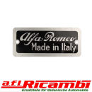 Schild  Alfa Romeo made in Italy 