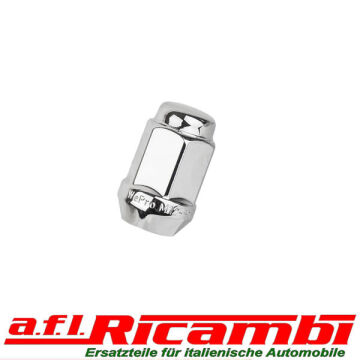 Radmutter Linksgewinde Hochglanz verchromt für Alufelge Alfa Spider,Bertone,Giulia 105/115
