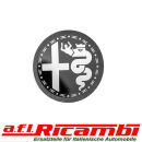 Emblem für Alufelge schwarz/silber Alfa...