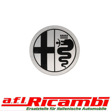 Emblem für Alufelge silber/schwarz Alfa Spider,GT Bertone,Giulia 105/115