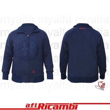 Sweatshirt Jacke " Alfa Romeo " dunkelblau