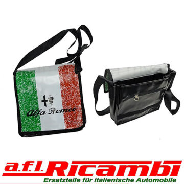 Messenger Bag " Italia " mit Alfa Romeo Logo und Schriftzug