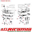 Nummernschildrahmen hinten Alfa GT Bertone 1750/2000 GTV (105/115) Bj.1967-1977