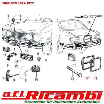 Alfa Romeo GT/GTV Kühlschrank Magnet Große Acryl Oldtimer Spider 