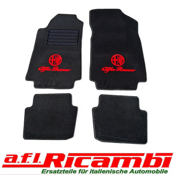 Alfa Romeo 147 Fußmatte Fußteppich Fußmatten Set Velour Tuftvelour schwarz NEU