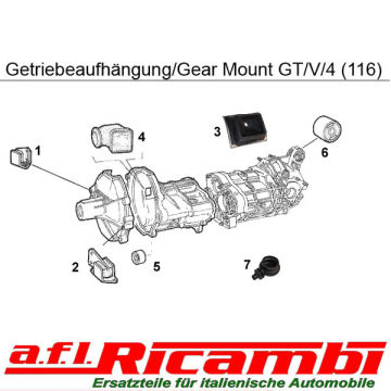 Getriebelager links Alfetta GTV 2,0 Bj.1983-1985