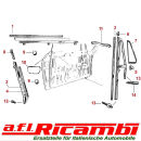 Fensterlaufschienendichtung vorn links/rechts Alfa GT Bertone 105/115 Bj.1963-1977