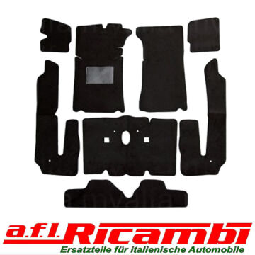 Teppichsatz Innenraum Velours schwarz Alfa Spider 2000 (105/115) Bj.1970 - 1993