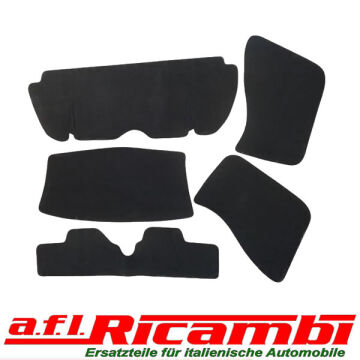 Teppichsatz Ablage hinten Velours schwarz Alfa Spider (105/115) Bj. 1978 - 1993