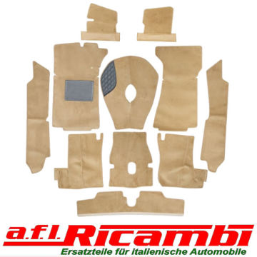 Teppichsatz Innenraum Velours beige 118 Alfa Spider (105/115) Bj.1978 - 1989