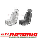 Sitzbezug komplett, Skay beige/Alcantara Alfa Spider...