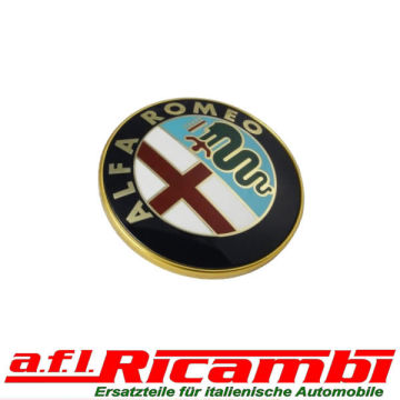 Alfa Romeo Emblem Abdeckung selbstklebend vorn und hinten, Durchmesser 75 mm
