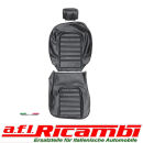 Sitzbezug komplett, Skay schwarz, Quernähte, Kopfstütze 24 cm Alfa Spider (105/115) Bj.1978 - 1985