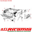 Heckblech oben Alfa Spider 105/115 Bj. 1970-1982