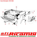 Seitenteil hinten rechts Teilersatz hinten Alfa Spider...
