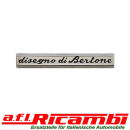 Emblem " Disegno di Bertone " Aluminium Alfa GT Bertone 105/115 Bj. 1963 - 1969