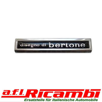 Emblem " Disegno di Bertone " Kunststoff Alfa GT Bertone 105/115 Bj. 1970 - 1977