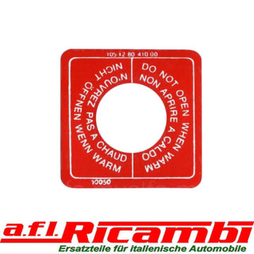 Aufkleber Kühlerverschlussdeckel Alfa Romeo GTV 6 ( 116 )