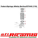 Fahrwerksfeder hinten Alfetta Berlina /GT/GTV - Alfa GTV...