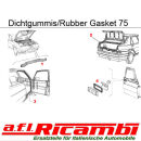 Dichtung Motorhaube / Stirnwand Alfa 75 ( 162 ) Bj. 1985...