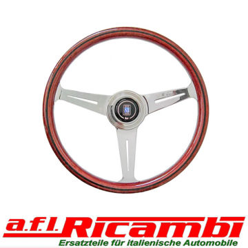 Holzlenkrad "Nardi" 360 mm Speichen poliert mit ABE