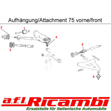 Querlenkerbuchse Vorderachse oben Alfa 75 (162) Bj.1985-1992