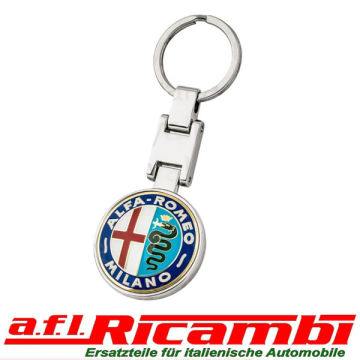 Schlüsselanhänger mit Lederband für Fiat Abarth Jeep Alfa Romeo
