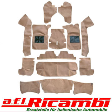Teppichsatz Innenraum Velours beige Alfa Spider (105/115) Bj.1990-1993