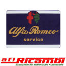Emailleschild "Alfa Romeo Service" 800 x 550 mm